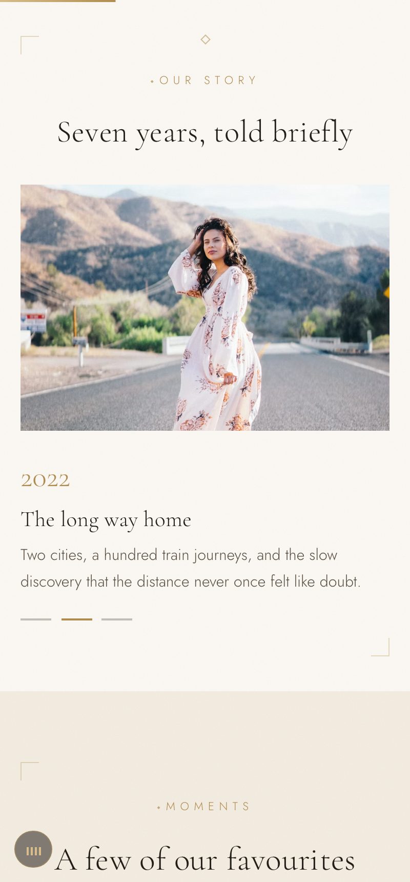 The invitation's your story screen